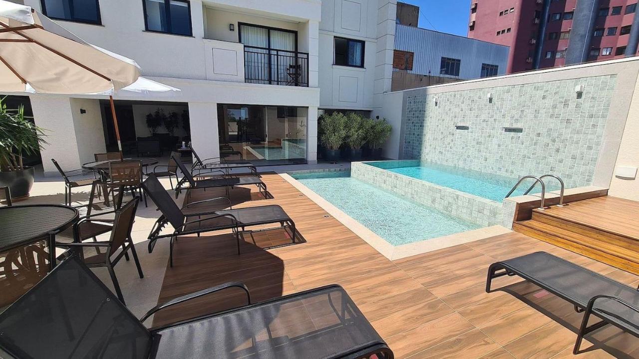 포스두이구아수 Lindo E Moderno Apartamento Studio No Centro 아파트 외부 사진